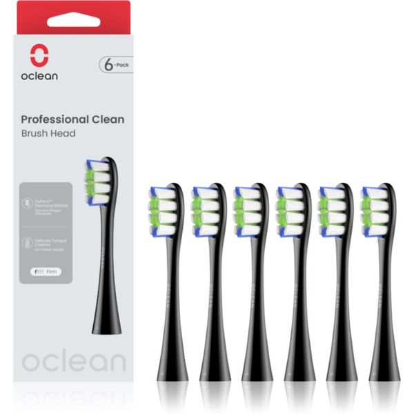 OClean Oclean Professional Clean zamjenske glave Crna 6 kom