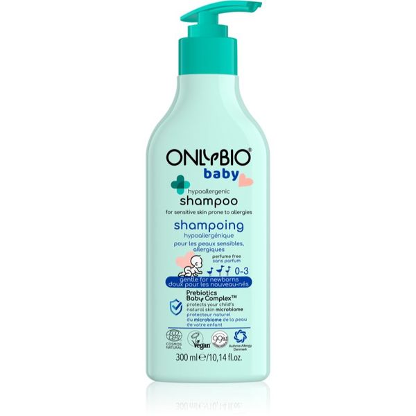 OnlyBio OnlyBio Baby Hypoallergenic blagi šampon za djecu od prvih dana 300 ml