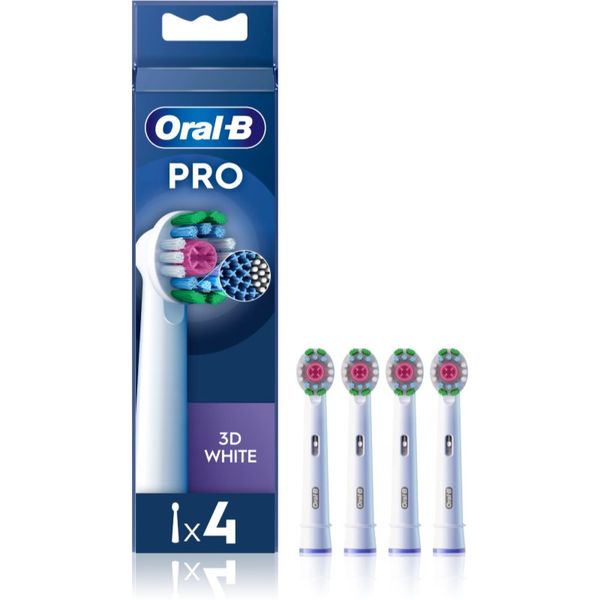 Oral B Oral B PRO 3D White zamjenske glave za zubnu četkicu 4 kom