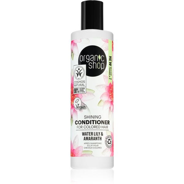 Organic Shop Organic Shop Organic Shea & Lily posvjetljujući regenerator za sjaj i jednostavno raščešljavanje kose za obojenu kosu 280 ml