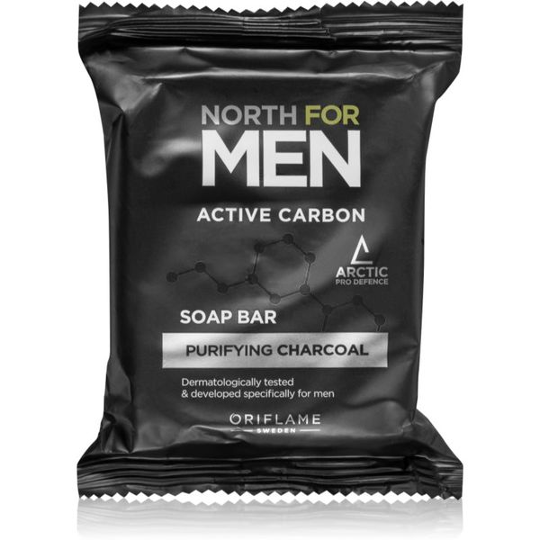 Oriflame Oriflame North for Men Active Carbon čvrsti sapun za čišćenje s aktivnim ugljenom 100 g