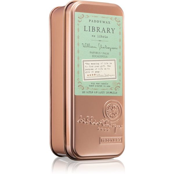 Paddywax Paddywax Library William Shakespeare mirisna svijeća 70 g