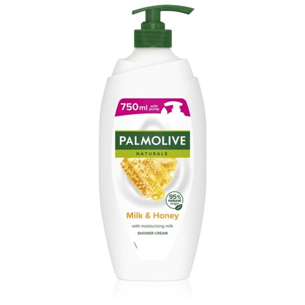 Palmolive Palmolive Naturals Milk & Honey kremasti gel za tuširanje i kupku s mlijekom i medom s pumpicom 750 ml