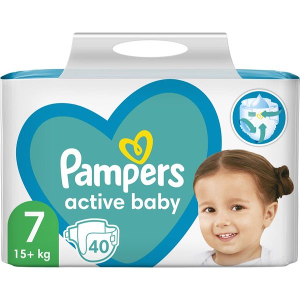 Pampers Pampers Active Baby Size 7 jednokratne pelene 15+ kg 40 kom