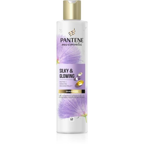 Pantene Pantene Pro-V Miracles Silky & Glowing obnavljajući šampon s keratinom 250 ml