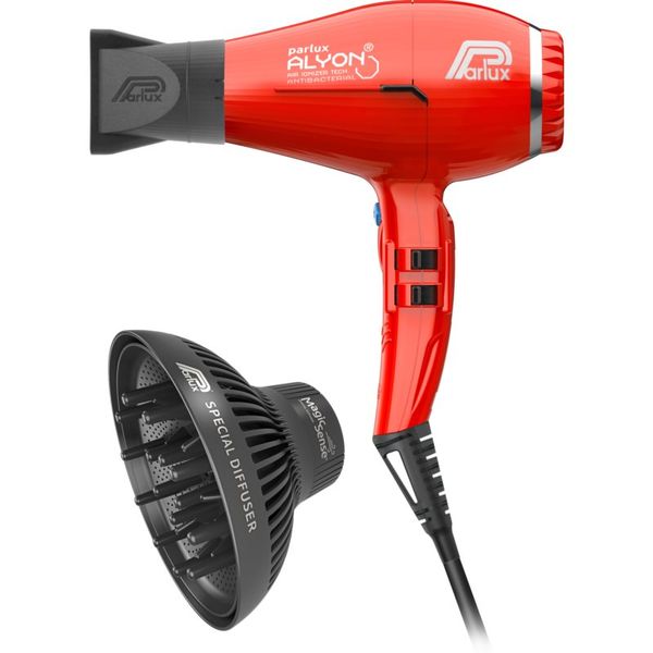 Parlux Parlux Alyon + Magic Sense profesionalno sušilo za kosu s ionizatorom + difuzer Red 1 kom