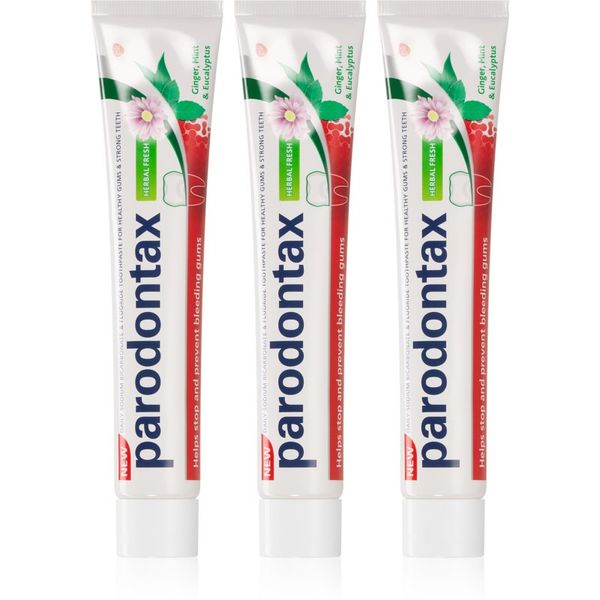 Parodontax Parodontax Herbal Fresh pasta za zube protiv krvarenja desni i paradentoze 3x75 ml