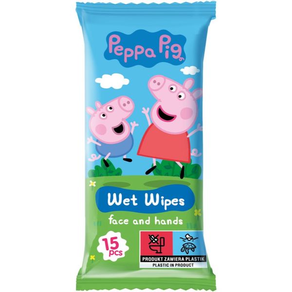 Peppa Pig Peppa Pig Wet Wipes vlažne maramice za djecu 15 kom