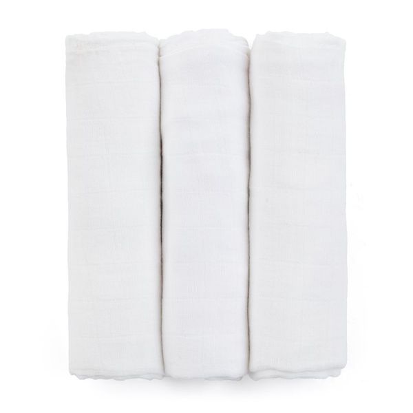 Petite&Mars Petite&Mars Moussy platnene pelene Total White 68 x 68 cm 3 kom