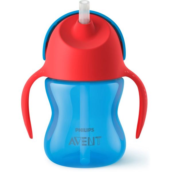 Philips Avent Philips Avent Cup with Straw šalica sa savitljivom slamkom 9m+ Boy 200 ml