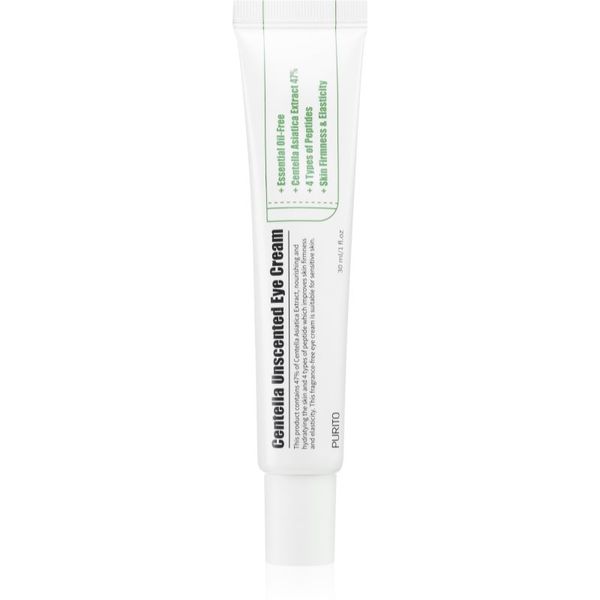 Purito Purito Centella Unscented blaga krema za područje oko očiju protiv oticanja i tamnih krugova 30 ml