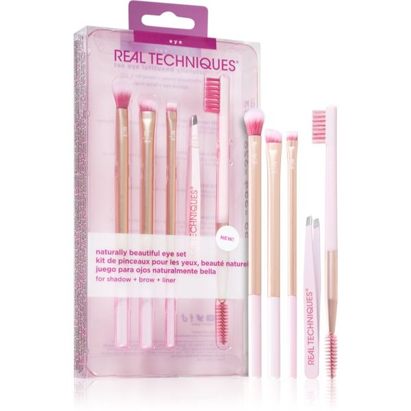 Real Techniques Real Techniques Naturally Beautiful set za oči i obrve 5 kom