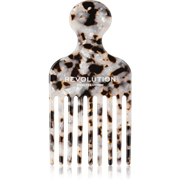 Revolution Haircare Revolution Haircare Natural Curl Afro Pick Comb češalj za kovrčavu kosu nijansa Tortoiseshell 1 kom
