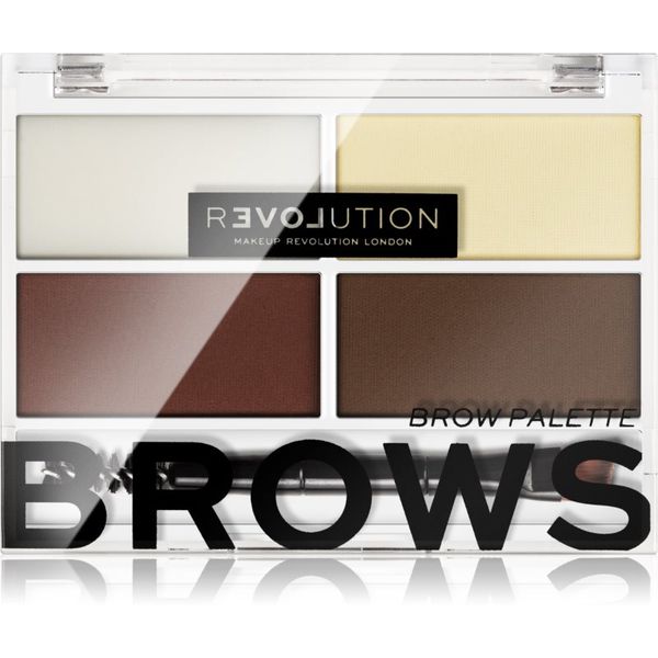 Revolution Relove Revolution Relove Colour Cult paleta za šminkanje obrva nijansa Dark 3,2 g