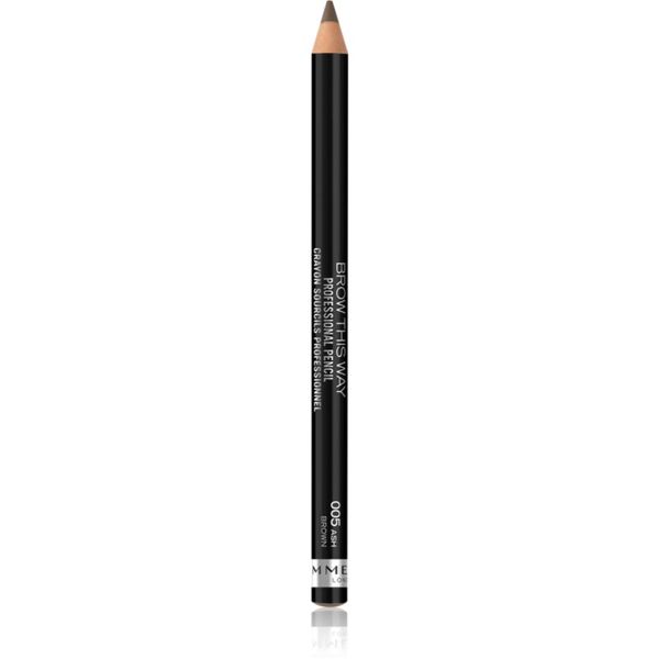 Rimmel Rimmel Brow This Way olovka za obrve sa četkicom nijansa 005 Ash Brown 1,4 g