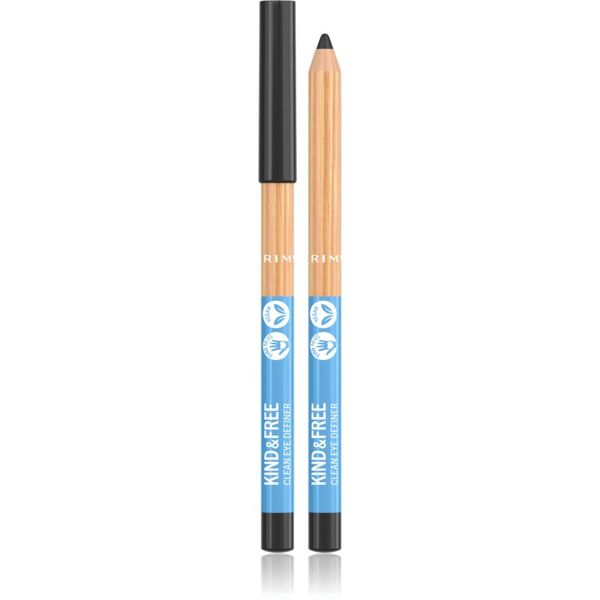 Rimmel Rimmel Kind & Free olovka za oči s intenzivnom bojom nijansa 1 Pitch Black 1,1 g
