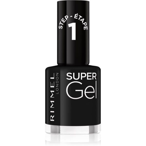 Rimmel Rimmel Super Gel gel lak za nokte bez korištenja UV/LED lampe nijansa 070 Black Obsession 12 ml