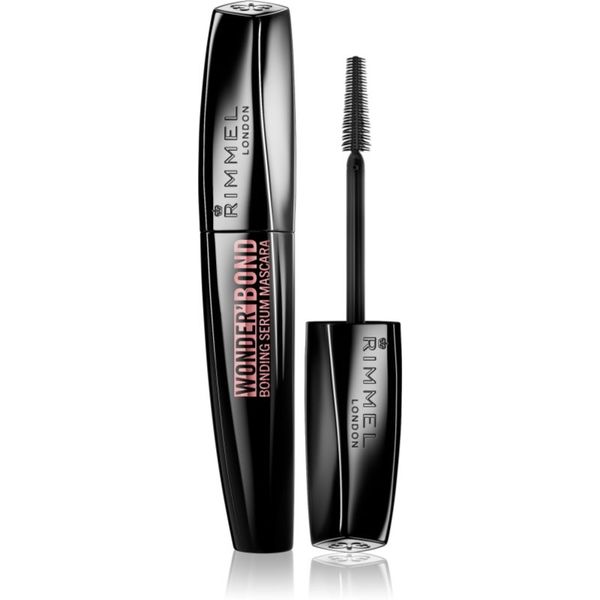 Rimmel Rimmel Wonder Bond maskara za volumen i produžavanje trepavica za poticanje rasta trepavica nijansa Black 11 ml