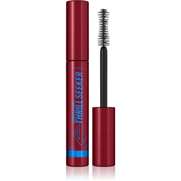 Rimmel Rimmel WonderVolume Thrill Seeker vodootporna maskara za volumen i uvijanje trepavica nijansa Black 8 ml