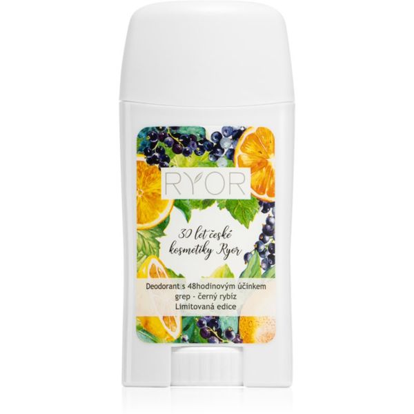 RYOR RYOR Grapefruit & Black Currant dezodorans s 48-satnim učinkom 50 g