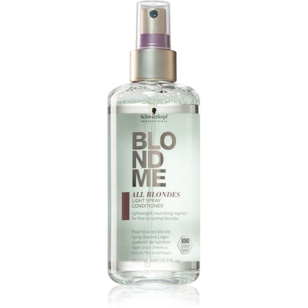 Schwarzkopf Professional Schwarzkopf Professional Blondme All Blondes Light blagi regenerator u spreju za nježnu kosu 200 ml