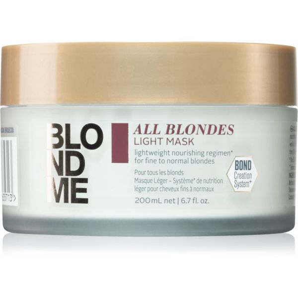 Schwarzkopf Professional Schwarzkopf Professional Blondme All Blondes Light hranjiva maska za nježnu i normalnu kosu 200 ml