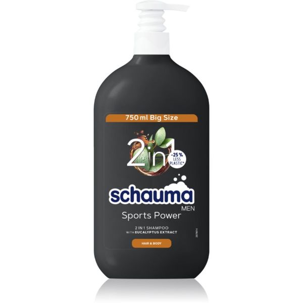 Schwarzkopf Schwarzkopf Schauma MEN gel za tuširanje i šampon 2 u 1 za muškarce Sports Power 750 ml