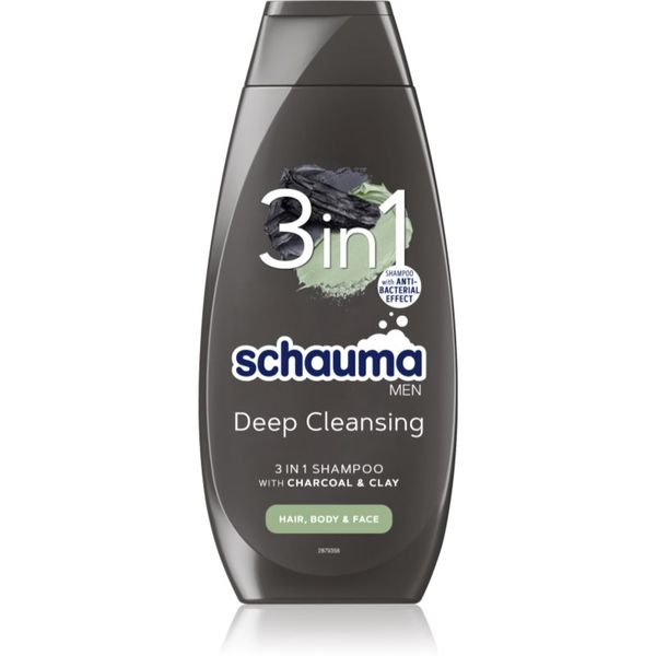 Schwarzkopf Schwarzkopf Schauma MEN šampon s aktivnim ugljenom za lice, tijelo i kosu 400 ml