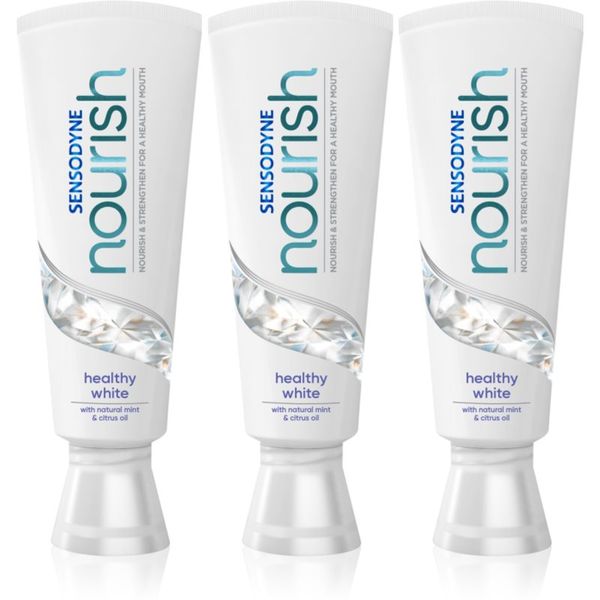 Sensodyne Sensodyne Nourish Healthy White bioaktivna pasta za zube s fluoridem 3x75 ml