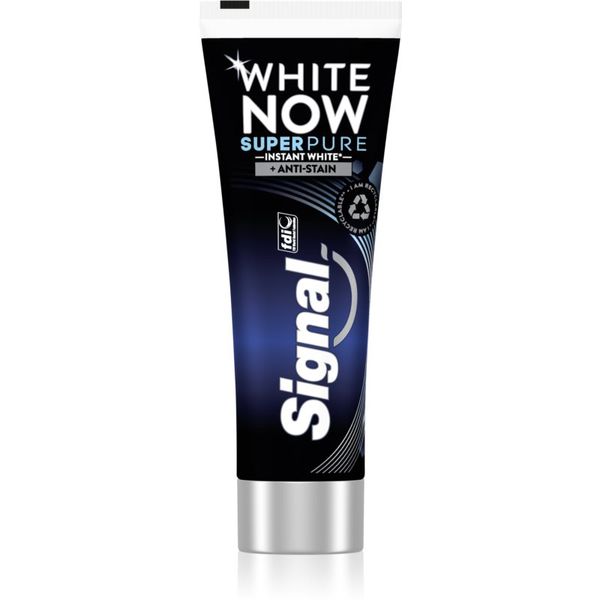 Signal Signal White Now Men Super Pure zubna pasta za muškarce s izbjeljivajućim učinkom 75 ml