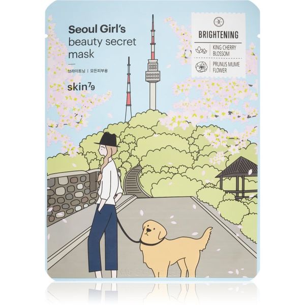 Skin79 Skin79 Seoul Girl's Beauty Secret Sheet maska za posvjetljivanje s hidratacijskim učinkom 20 g