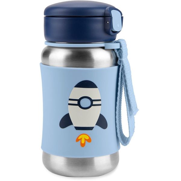 Skip Hop Skip Hop Spark Style Rocket boca za vodu od nehrđajućeg čelika sa slamkom 12 m+ 350 ml