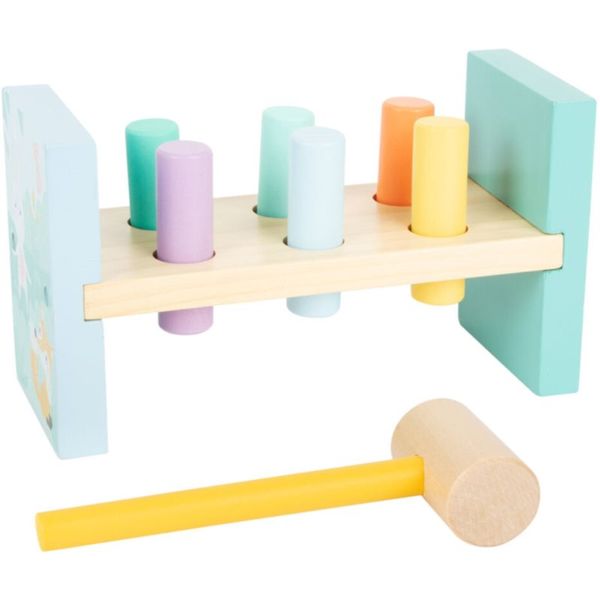 Small foot by Legler Small foot by Legler Pastel Hammering Bench igračka s čekićem 18m+ 1 kom