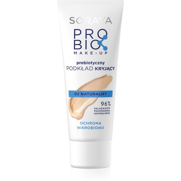 Soraya Soraya Probio Make-up puder s visokim prekrivanjem s prebioticima nijansa 02 Natural 30 ml