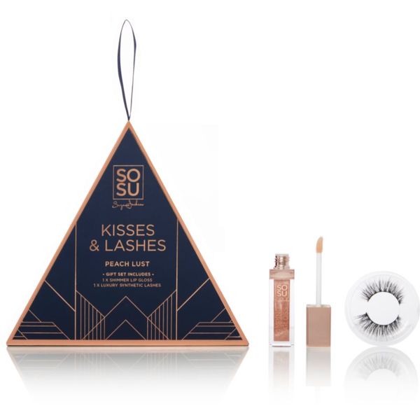 SOSU Cosmetics SOSU Cosmetics Limited Edition Kisses & Lashes poklon set Peach Lust