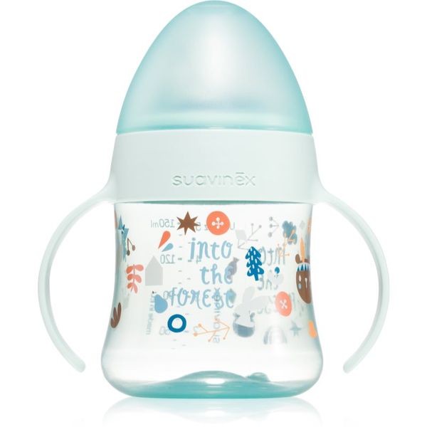 Suavinex Suavinex Forest First dječja bočica s ručkama 4 m+ Green 150 ml