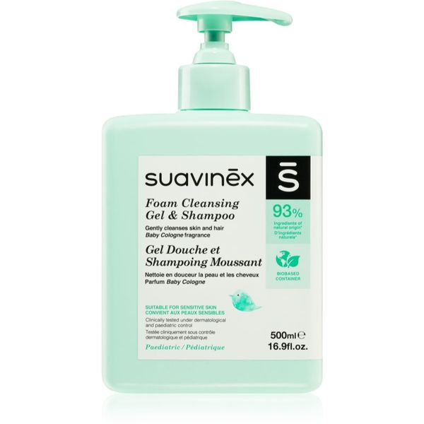Suavinex Suavinex Syndet Foaming Gel-Shampoo pjenasti šampon za djecu od rođenja Baby Cologne 500 ml