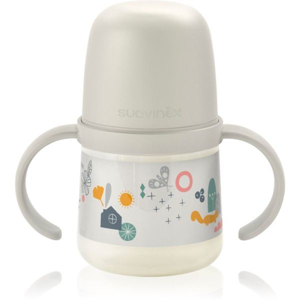 Suavinex Suavinex Walk First dječja bočica s ručkama 6 m+ Cream 150 ml