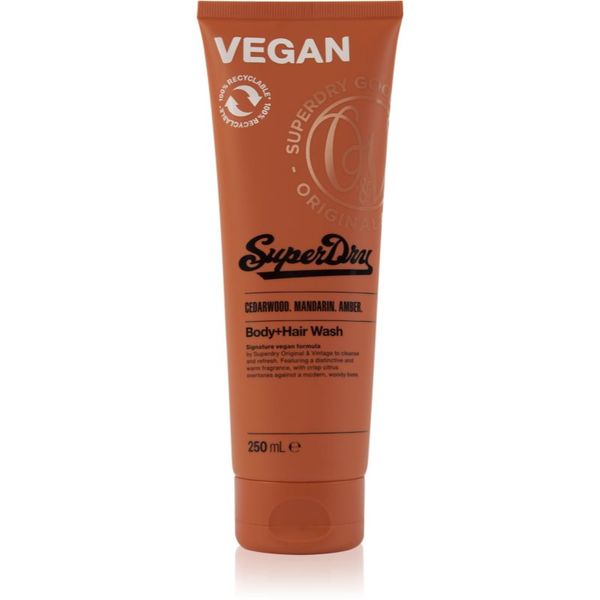 Superdry Superdry Cedarwood. Mandarin. Amber. gel za tuširanje za tijelo i kosu za muškarce 250 ml