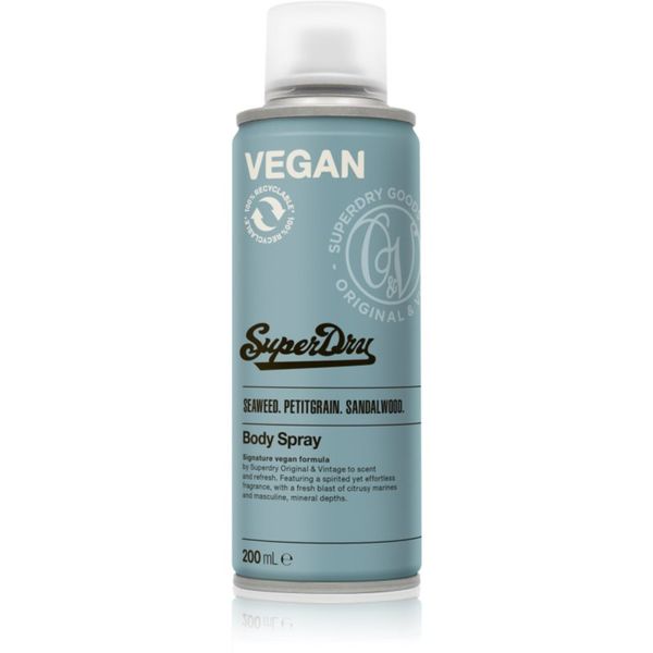 Superdry Superdry Seaweed. Petitgrain. Sandalwood. sprej za tijelo za muškarce 200 ml