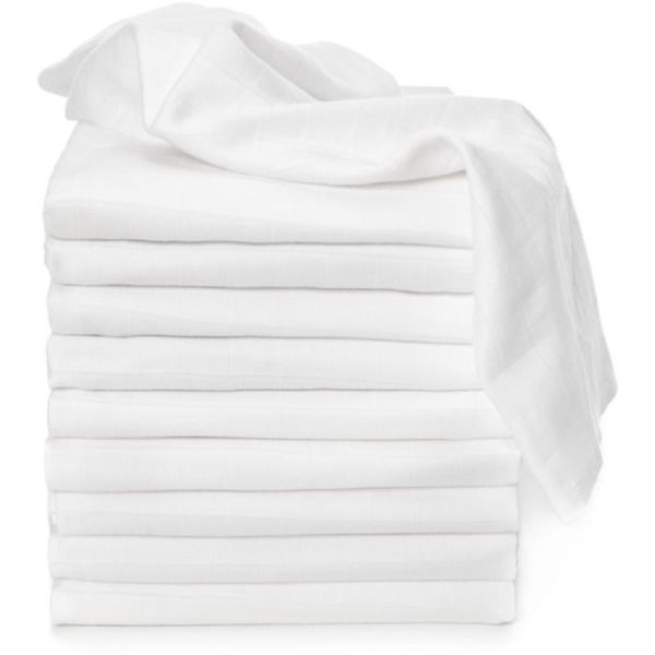 T-Tomi T-TOMI TETRA Cloth Diapers HIGH QUALITY White platnene pelene White 70x70 cm 10 kom