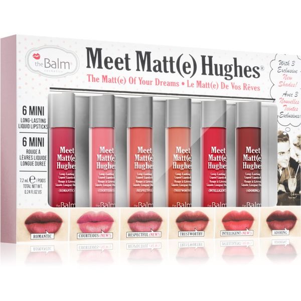 theBalm theBalm Meet Matt(e) Hughes Vol. 12 set za usne s mat učinkom