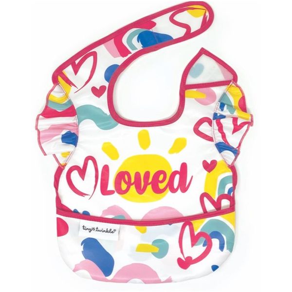 Tiny Twinkle Tiny Twinkle Mess-proof Apron Bib Painted Heart haljinica s podbradnjakom 1 kom