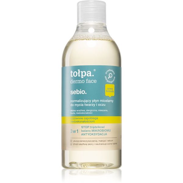 Tołpa Tołpa Dermo Face Sebio micelarna voda 3 u 1 za nesavršenosti na licu 400 ml