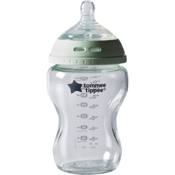Tommee Tippee Tommee Tippee Closer To Nature Glass samosterilizirajuća bočica za bebe Glass 0m+ 250 ml
