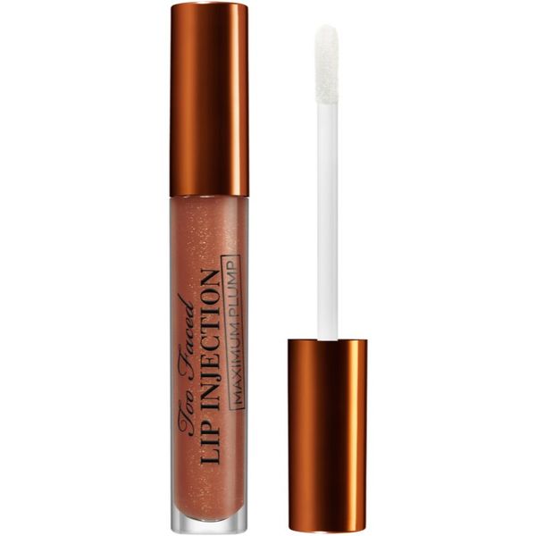 Too Faced Too Faced Lip Injection Maximum Plump Lip Gloss dugotrajno sjajilo za usne za veći volumen nijansa Caramel Apple 4 g
