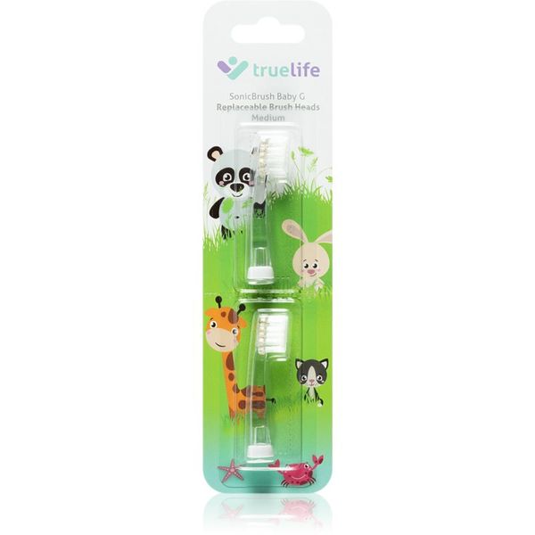 TrueLife TrueLife SonicBrush Baby G Heads Medium zamjenske glave za zubnu četkicu TrueLife SonicBrush Baby G 2 kom