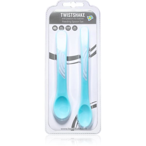 Twistshake Twistshake Feeding Spoon Set žličica 4+m Pastel Blue 2 kom
