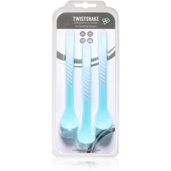 Twistshake Twistshake Feeding Spoons žličica 4+m Pastel Blue 3 kom