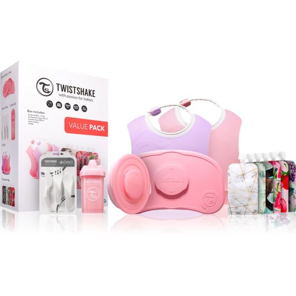 Twistshake Twistshake Tableware Set for Girl komplet pribora za jelo za djecu Pink
